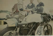 Bob McIntyre was a great mechanic, and built two special frames for his 350 AJS and 500 Matchless - they are shown here