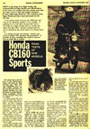 October 22 1964 Motor Cycle mag Honda Supplement article - CB 160