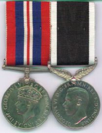 WW II service medals